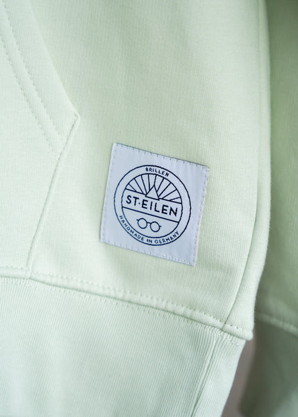 JETZT vorbestellen, ab Mai wird produziert. ST.EILEN-Hoodie GENUG. Stem Green Gr.XS